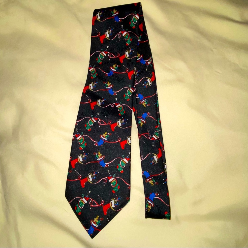 Yule Tie Greetings Christmas Stocking Tie